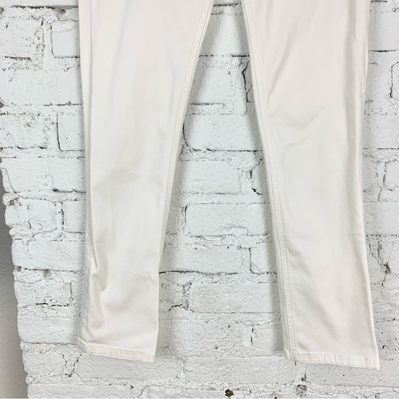 DL1961 White Cream Denim 360 Comfort Straight Leg Jeans 27 - Picture 4 of 9